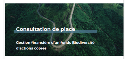 consultation fonds biodiversité